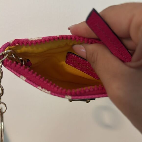 Dooney & Bourke Pink and Cream Wristlet - Picture 4 of 4